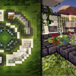 Minecraft | How to build Garden underground house 花園地下房屋 #29｜Rookie CubeYu