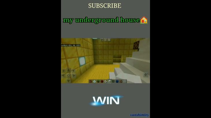 My Minecraft’s Underground house ?