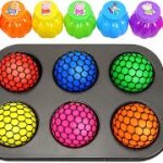 Satisfying Video l How To Make Rainbow Lollipop Candy into Squishy Balls Cutting ASMR #15