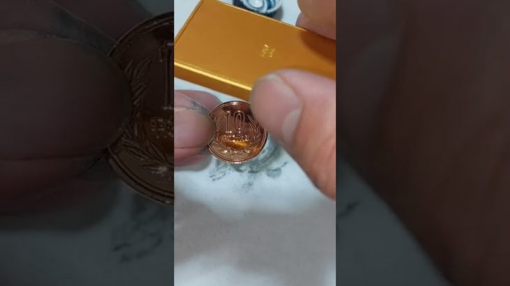 10円玉磨き。鏡面仕上げ  アルミホイール磨き、トラック運転手の休日磨き。