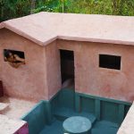 Building Underground House wood structure clay roof with Decoration Underground Living Room [Full]
