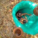 How To Build Temple Underground With Water Slide To Swimming Pools Inside[Full Video Painting]