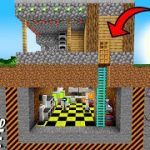 I found a UNDERGROUND HOUSE in Minecraft ! What’s INSIDE in the SECRET ROOM ? SECRET AMONG US