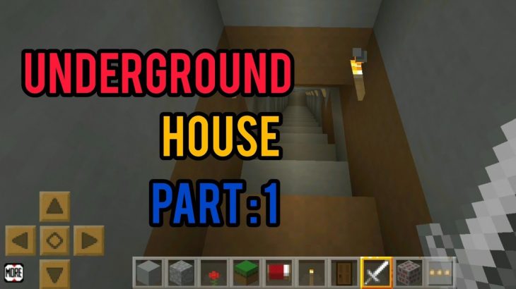 I made Underground House in Loki Craft game