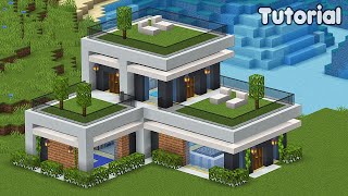 Minecraft Tutorial: How to Build a Modern Underground House – Easy #16