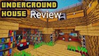 Minecraft: Underground house review ?( It’ll shock you)