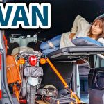 軽バンの狭い車内で快適にバイクと添い寝する理想の車中泊カスタムが完成しました！【N-VANトランポカスタム】