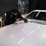 トヨタ クラウンRS 6AA-AZSH20 プレシャスホワイトパール磨き&ハイモースコートザ・ネオ（超撥水）施工 スピード関西