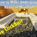 (Tutorial)Underground House In Minecrfat??-Evilz Gamerz