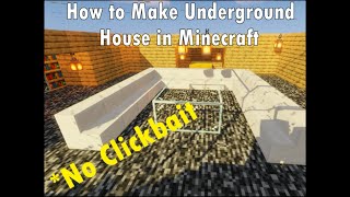 (Tutorial)Underground House In Minecrfat??-Evilz Gamerz