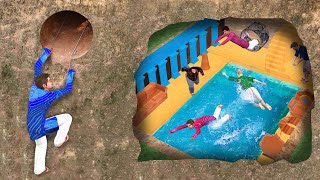 भूमिगत गुफा स्विमिंग पूल Underground Cave Swimming Pool Hindi Kahaniya New Funny Comedy Video