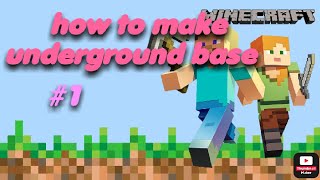 how to make underground house //porex gamer//