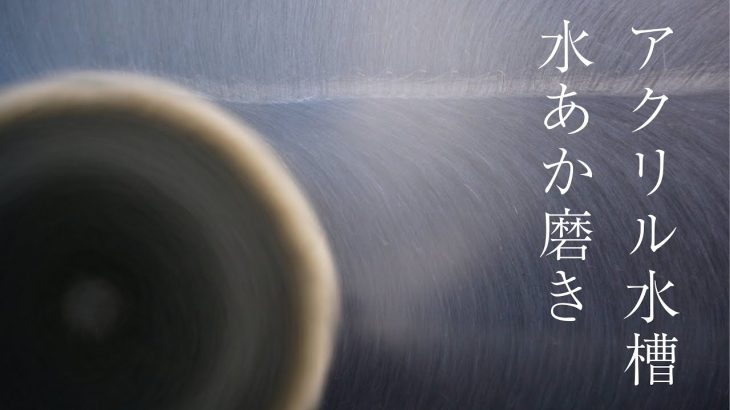 【アクリル磨き】大型水槽の水垢汚れと傷を研磨　in 南紀白浜