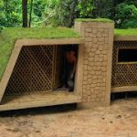 26Days Building mud Villa House with Decoration Underground Living Room