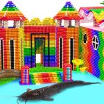 ASMR Video | Build Underground Temple Has Swimming Pool For Catfish From Magnetic Balls (Satisfying)