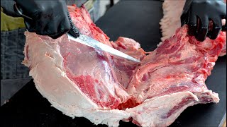 【肉磨きASMR】しっとり質感の黒毛和牛シンタマをツルツルに磨くだけの動画【オレイン５５】