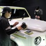 メルセデスベンツG350d ゲレンデ 3DA-463349 ポーラーホワイト（ソリッド）磨き&自己修復型セラミックコーティング（ファインラボヒールライト）施工 後お客様の声 スピード関西