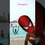 IRONMANVS SPIDERMAN #SWIMING POOLS #SHORT #SHORTFEEDAvengers