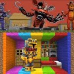 Minecraft DONT ENTER FIVE NIGHTS AT FREDDYS UNDERGROUND HOUSE MOD / DANGEROUS BUNKER! Minecraft Mods