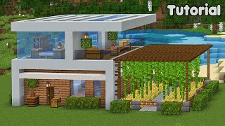 Minecraft Tutorial: How to Build a Modern Underground House – Easy #17