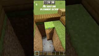 Minecraft: underground starter house: how to build a survival starter house tutorial ?
