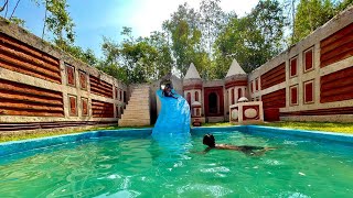 My Vacation Building Unique Underground House, Swimming Pool With Water Slide Park Full Update