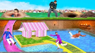 भूमिगत पैसे घर Underground Money House Swimming Pool हिंदी कहानियां Hindi Kahaniya New Comedy Video