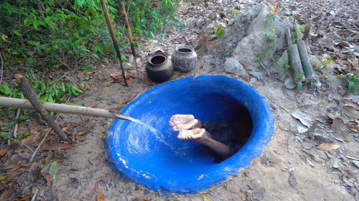 We Building 20 Day Complete Secret Underground And Water Slide To Secret Swimming Pools