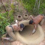 We Dig Mountain To Build Temple Bamboo Decore And Water Slide Swimming Pools Underground