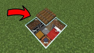 how to build smallest underground house in minecraft