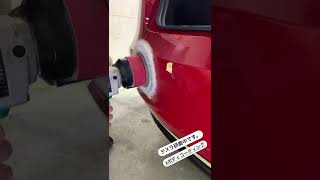 テスラ モデル3 に ガラスコーティングを施工しました！磨き中！#Shorts