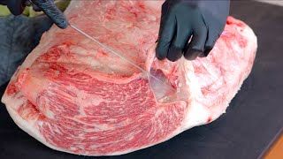 【肉磨きASMR】黒毛和牛の外モモをツルツルにするだけの動画