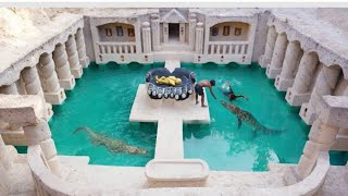 Build The Greatness Kings Underground Temple & Swimming Pool And Feed The Crocodile