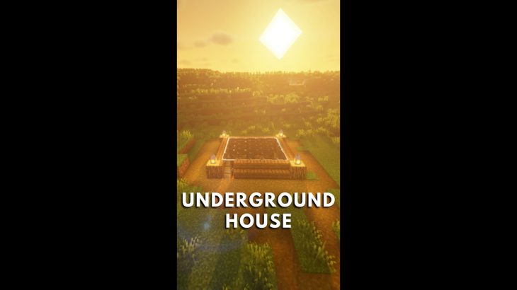 First time making an Underground house.#shorts #noobbuilder