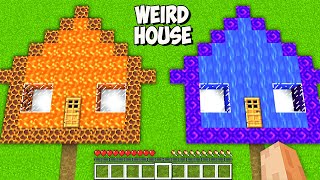 I found WEIRD UNDERGROUND HOUSE in Minecraft! UNDERGROUND LAVA HOUSE vs UNDERGROUND WATER HOUSE!
