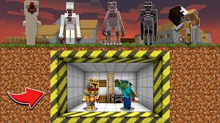 Minecraft DONT ESCAPE UNDERGROUND SECURE HOUSE WITH SCP LOCKDOWN MOD / SCARY MUTANT ! Minecraft Mods