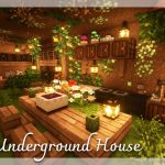 [Minecraft] ?? Fairy Underground House Tutorial / Cottagecore / Mizuno’s 16 Craft Resource Pack