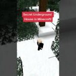 Secret Minecraft Underground House Build Idea! #shorts #short #shortvideo