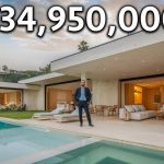 Touring $34,950,000 Hollywood Hills Mansion with Underground Spa