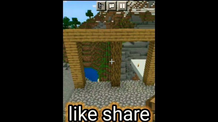 #short how to make minecraft modern wood house and underground house