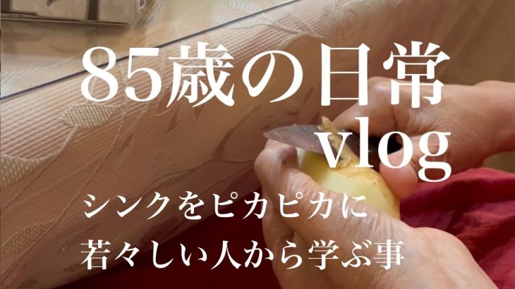 【シニアライフ】夕食作り肉じゃが/ハイホームでシンク磨き/若々しい方から教えてもらった事