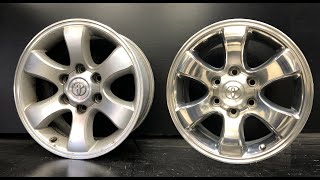 【アルミホイール磨き】古いトヨタランドクルーザーの純正ホイールを鏡面になるまで磨いてみた