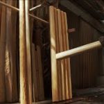 伝統技術「磨き丸太」づくり