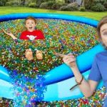 10 Million Orbeez In Our Backyard Pool!