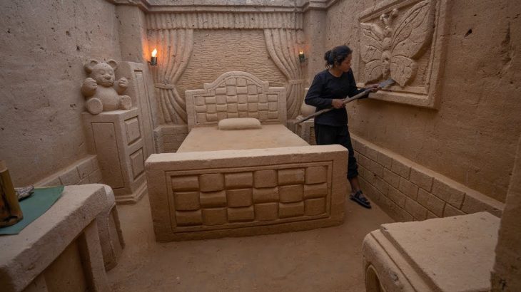 Build The Secret Underground Tunnel House and Warm Survival Shelter In Deep Jungle