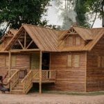 Building Craft Bamboo House With Private Underground Secret Living Room