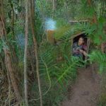 Girl Built The Most Mysterious Underground House with Firepit for Camping, Girl Solo Living Off Grid