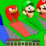 I Found new SECRET UNDERGROUND HOUSE of SONIC KNUCKLES MARIO and LUIGI in Minecraft – Coffin Meme