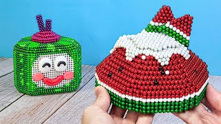 Magnetic Watermelon Desserts Jelly : Yummy & fresh Summer – Magnet Stop Motion Cooking & ASMR Video