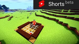 Minecraft Building Underground House 6x6x6 |#shorts